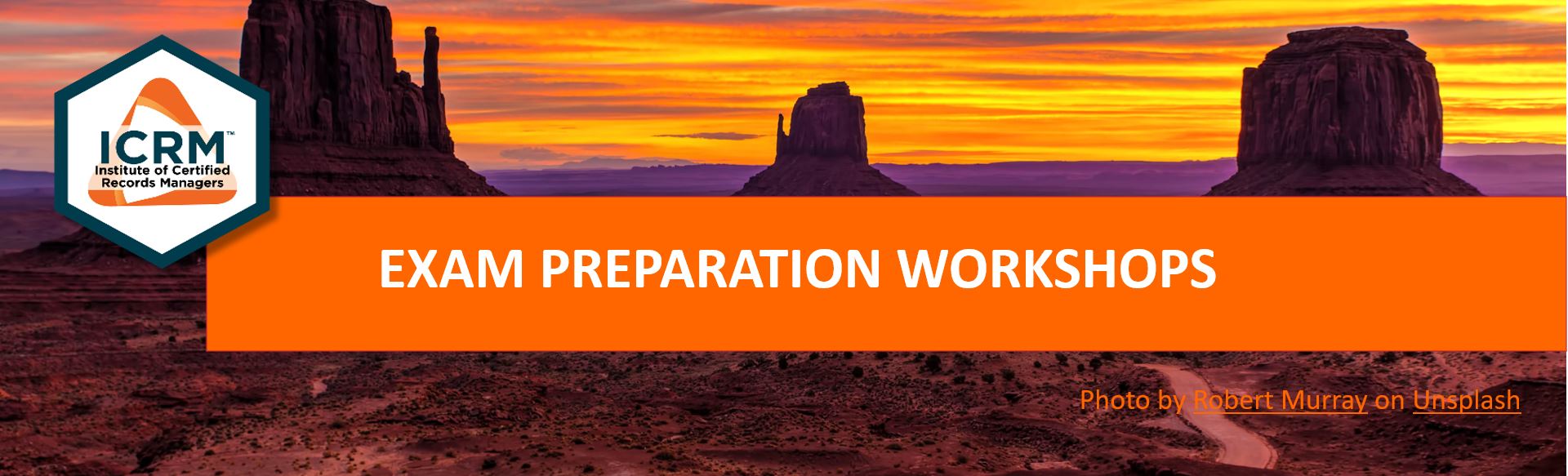 Exam Preparation Workshops with a link to https://www.icrm.org/CRA-CRM-workshops.